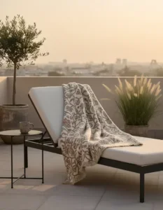 Wrap yourself in comfort with our range of lightweight cotton and heavy-knit wool throws.